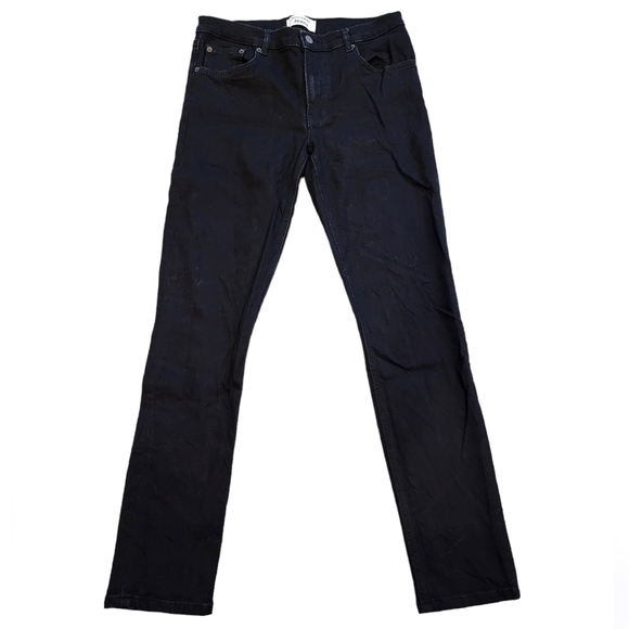 Reformation Straight Leg Black Wash Jeans Women's Size 29 - Picture 1 of 9